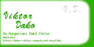 viktor dako business card